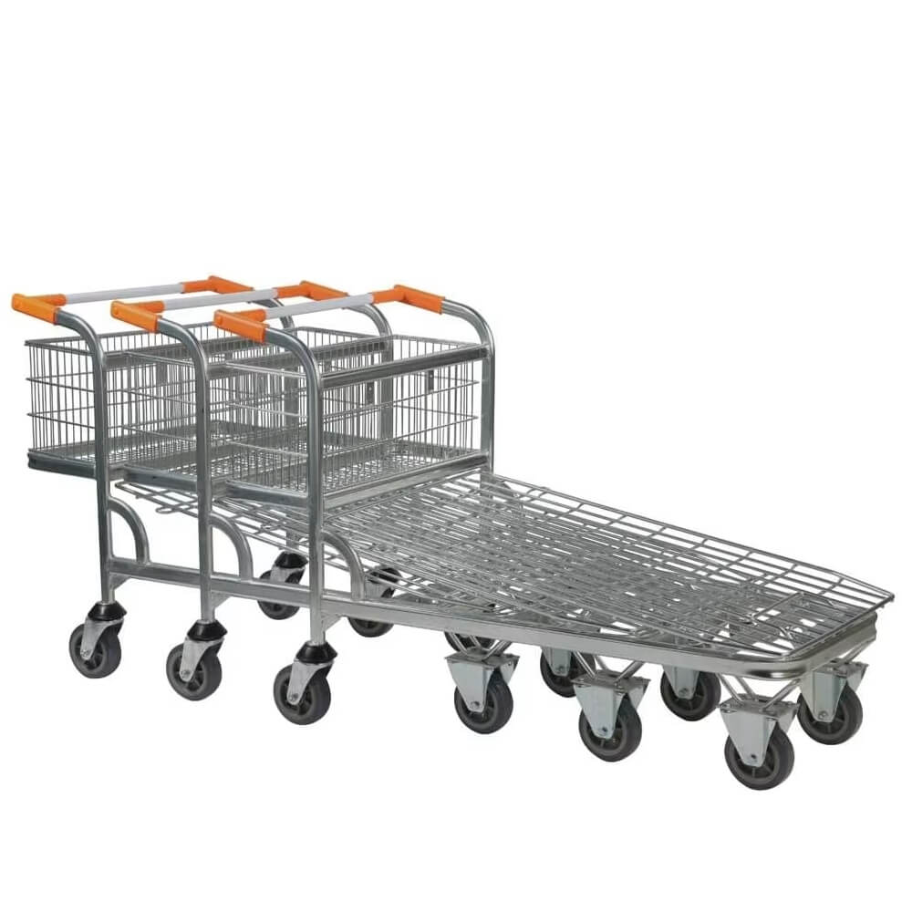 Cash and Carry Trolley with Wire Mesh Base