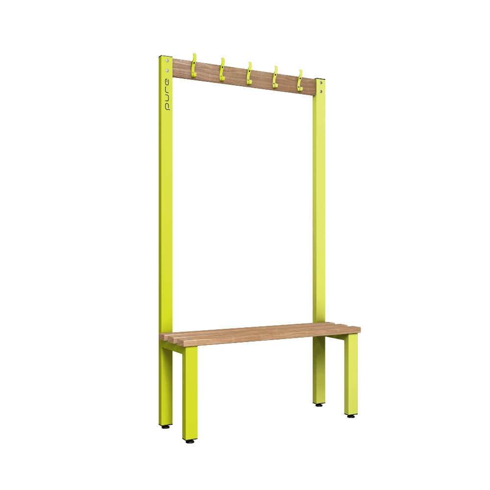 Cloakroom Bench and Coat Hook Rail 1000mm