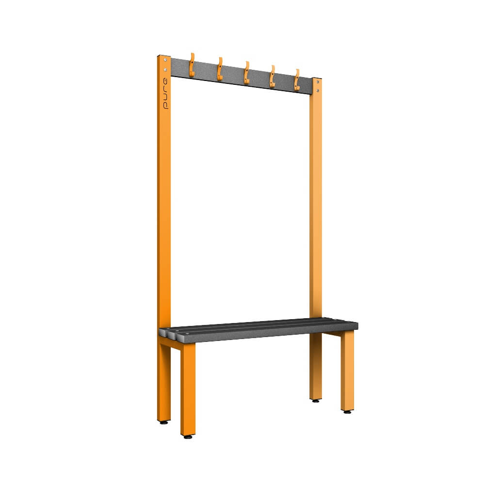Cloakroom Bench and Coat Hook Rail 1000mm