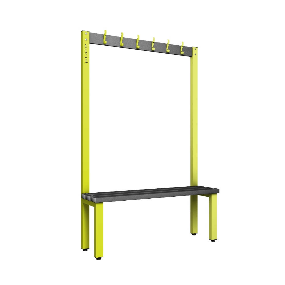 Cloakroom Bench and Coat Hook Rail 1200mm