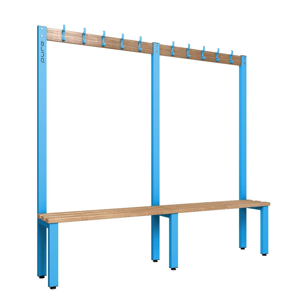 Cloakroom Bench and Coat Hook Rail 2000mm