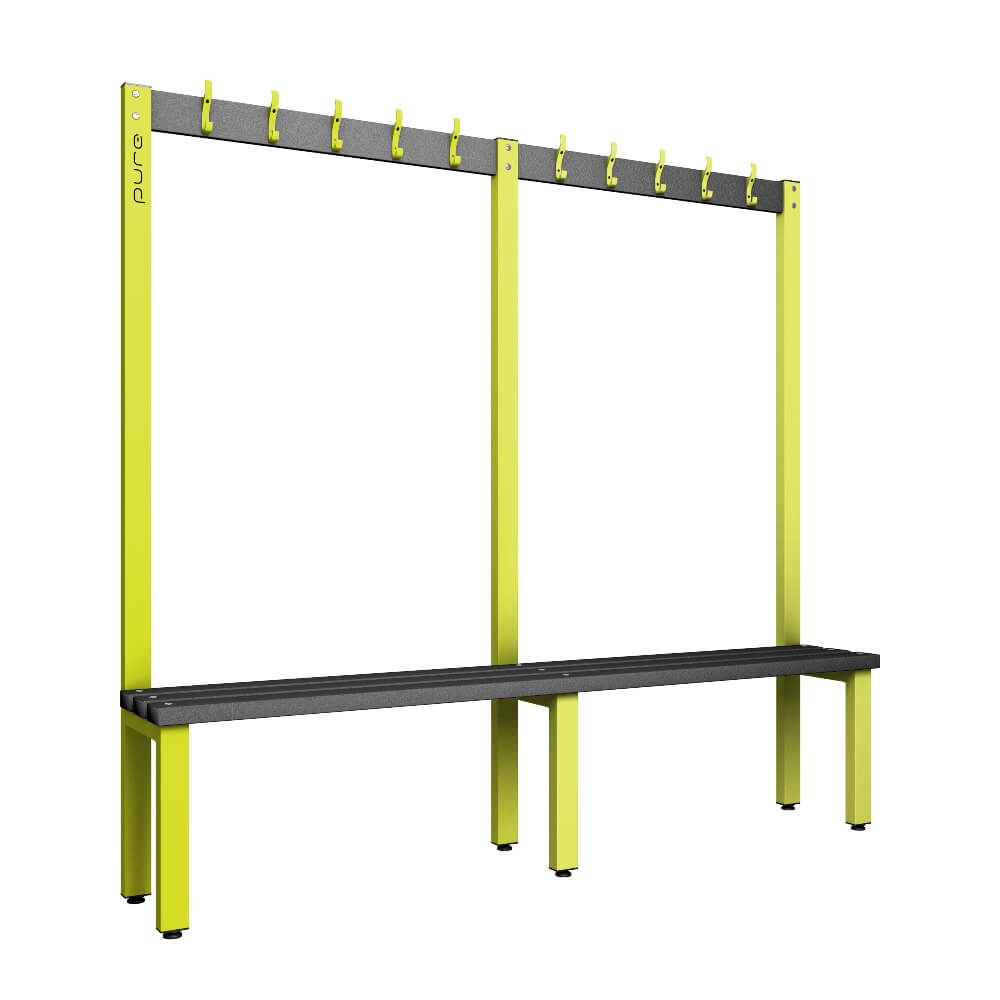 Cloakroom Bench and Coat Hook Rail 2000mm