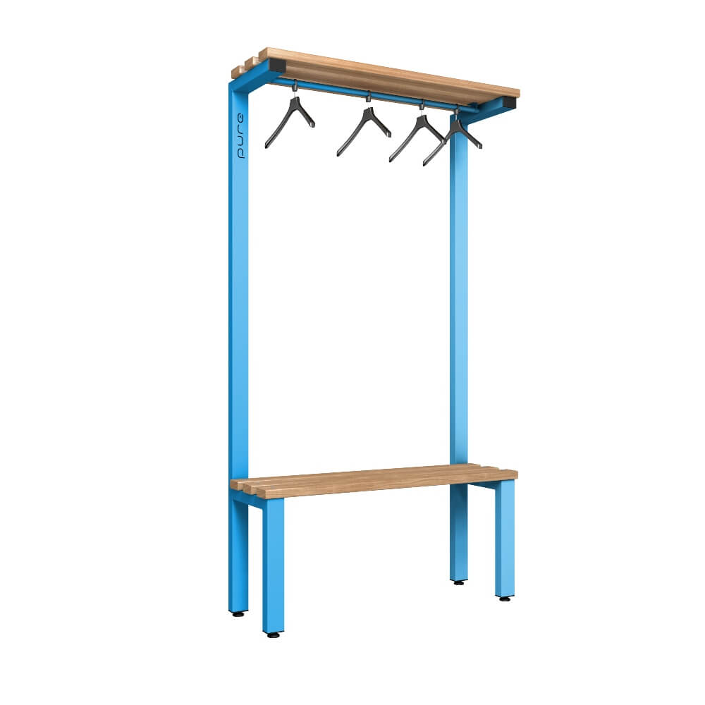 Cloakroom Bench and Hanger Rail 1000mm
