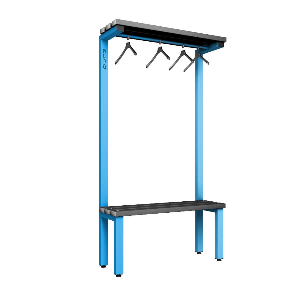 Cloakroom Bench and Hanger Rail 1000mm