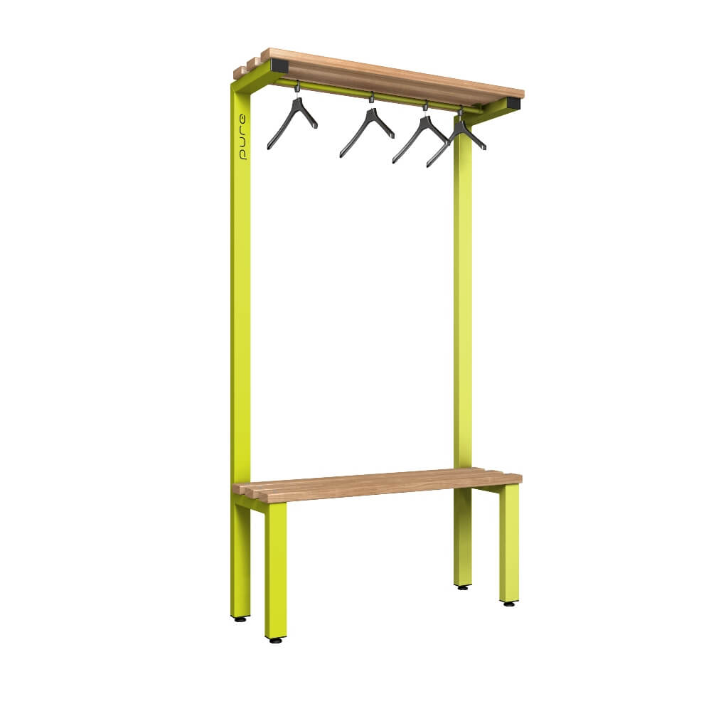 Cloakroom Bench and Hanger Rail 1000mm
