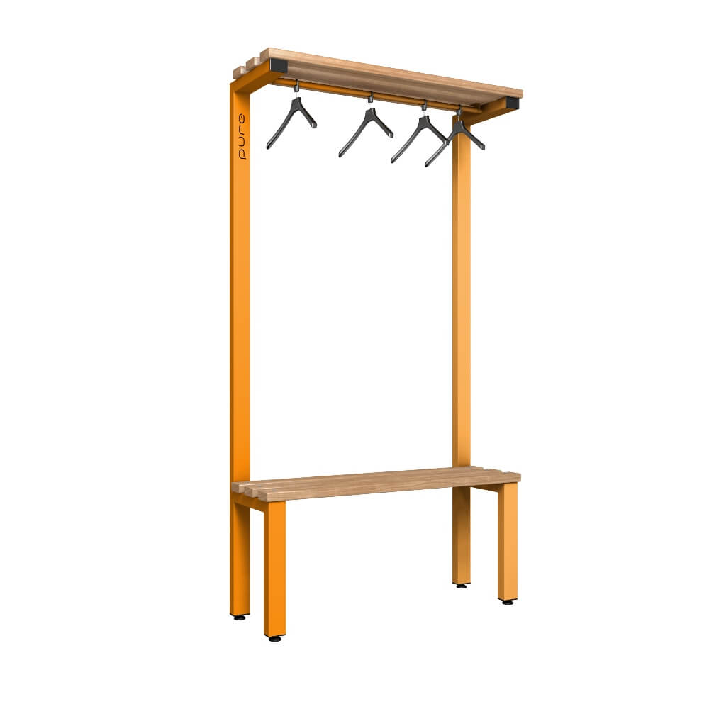 Cloakroom Bench and Hanger Rail 1000mm
