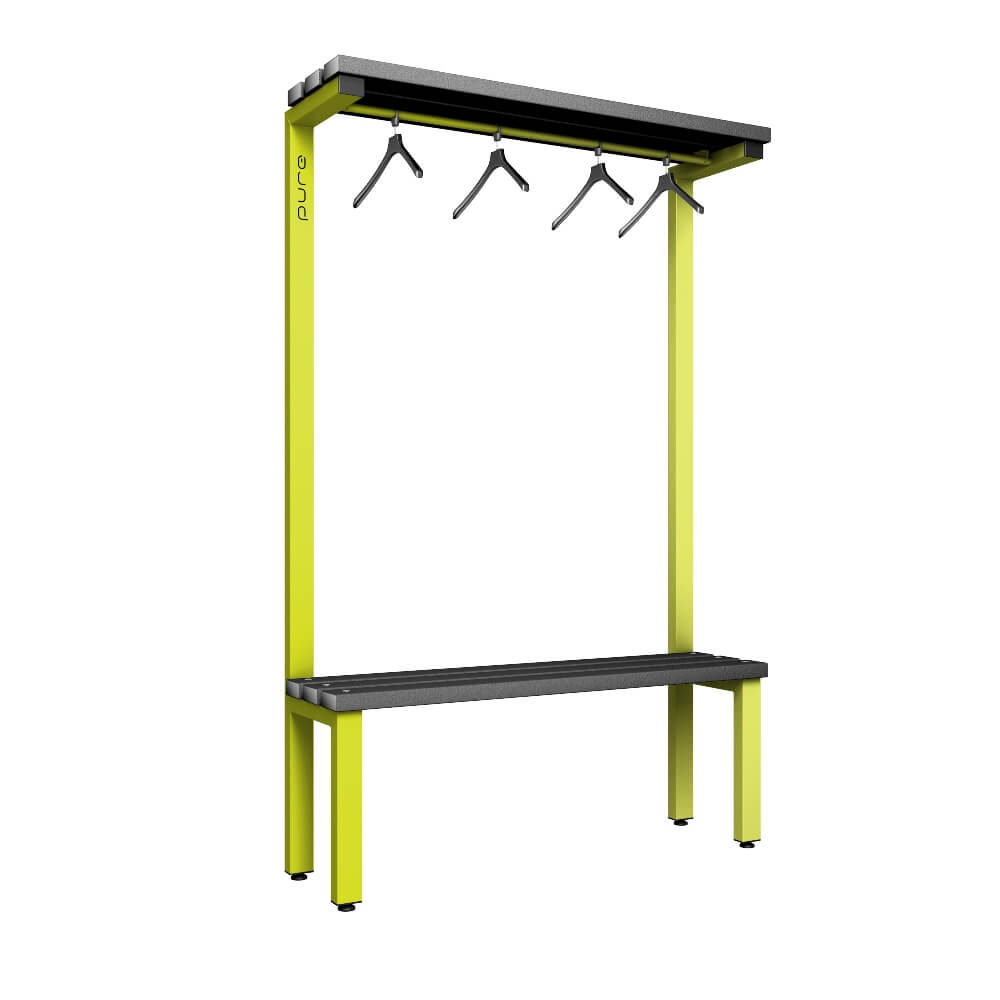 Cloakroom Bench and Hanger Rail 1200mm