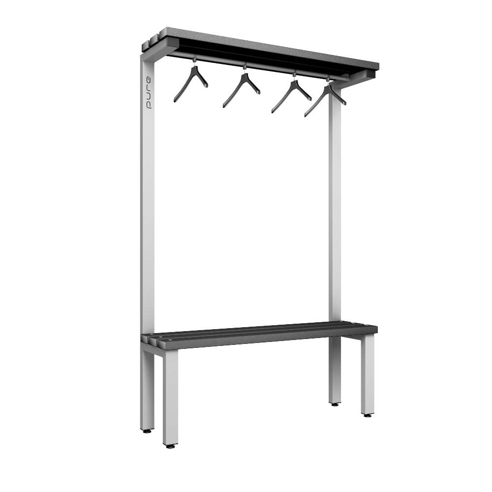 Cloakroom Bench and Hanger Rail 1200mm