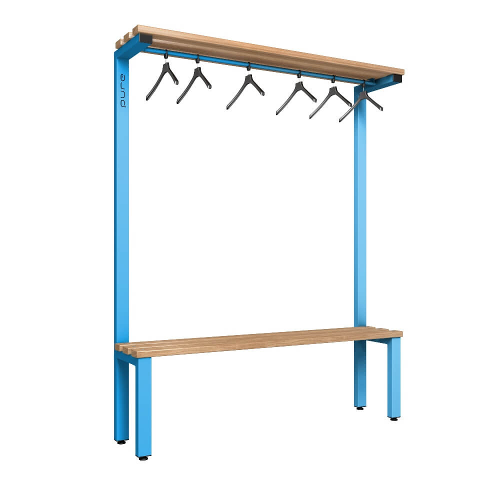 Cloakroom Bench and Hanger Rail 1500mm