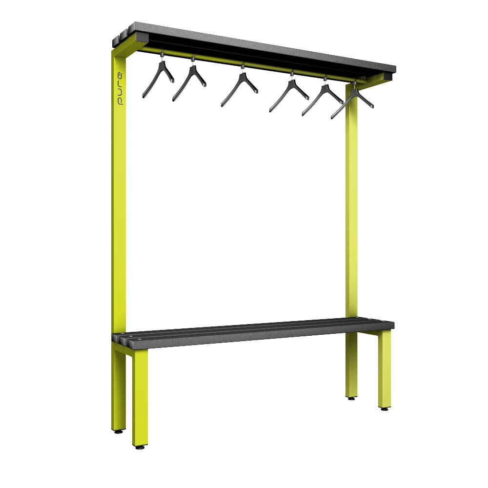 Cloakroom Bench and Hanger Rail 1500mm