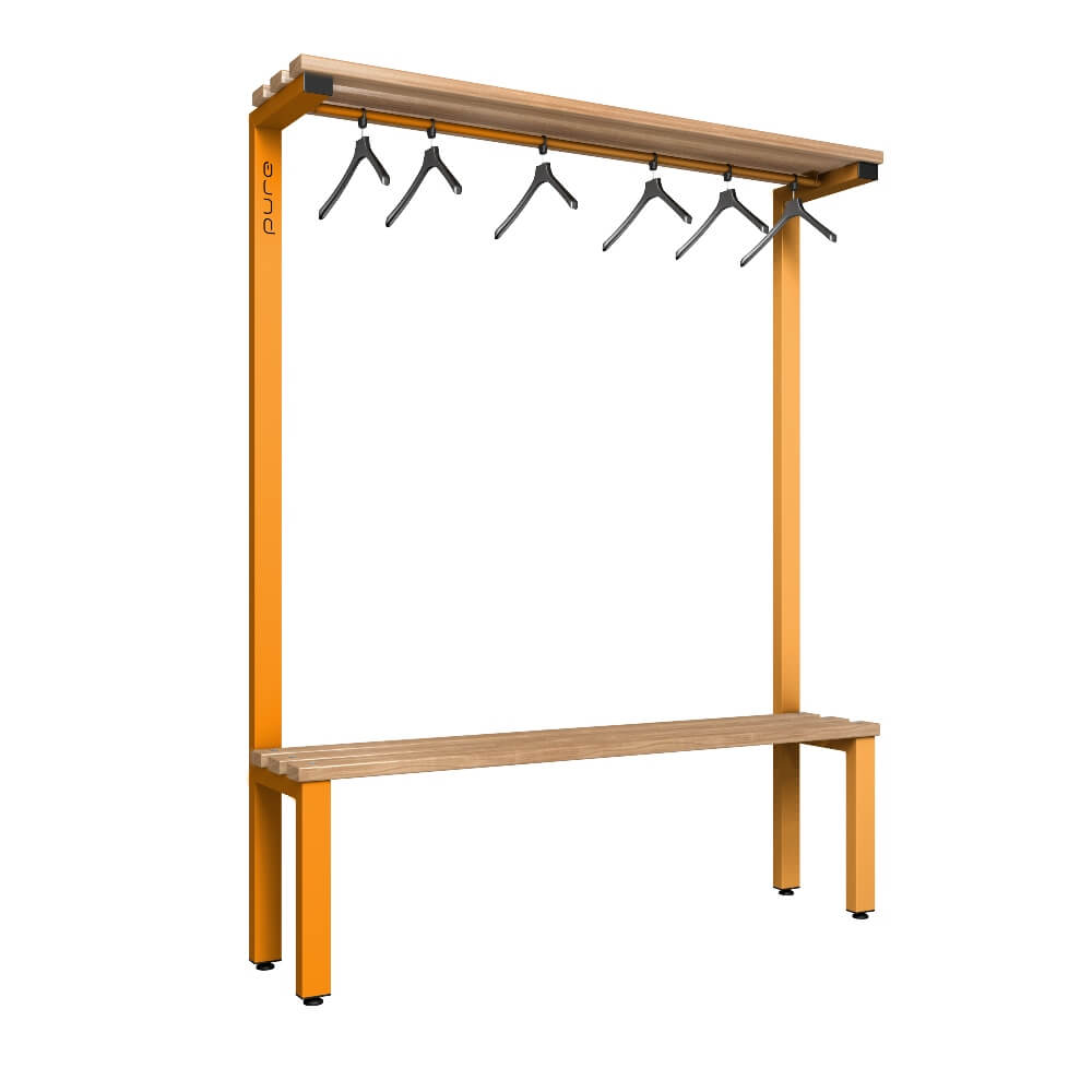 Cloakroom Bench and Hanger Rail 1500mm