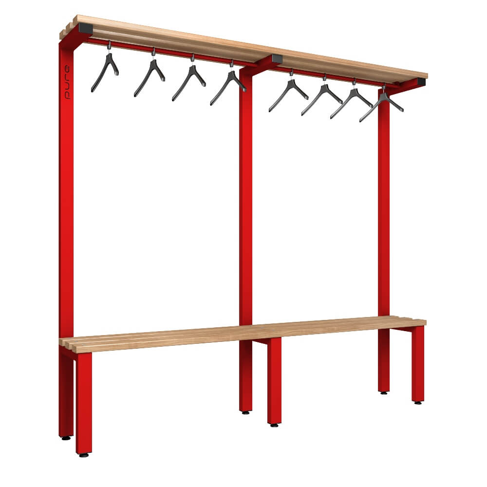 Cloakroom Bench and Hanger Rail 2000mm