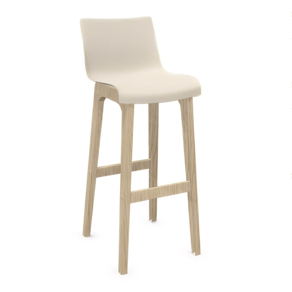 Détente Stool with High Backrest