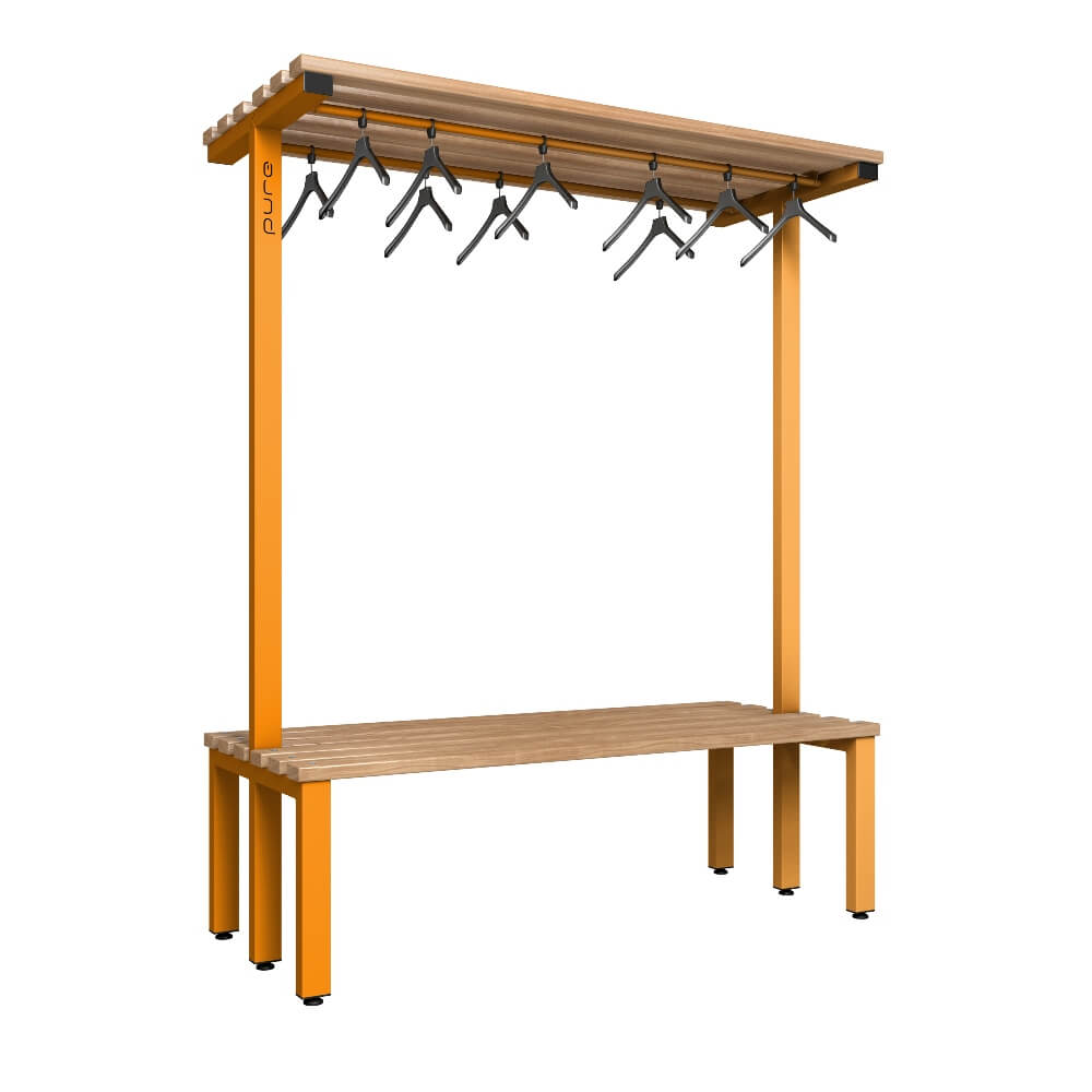 Double Cloakroom Bench and Hanger Rail 1500mm