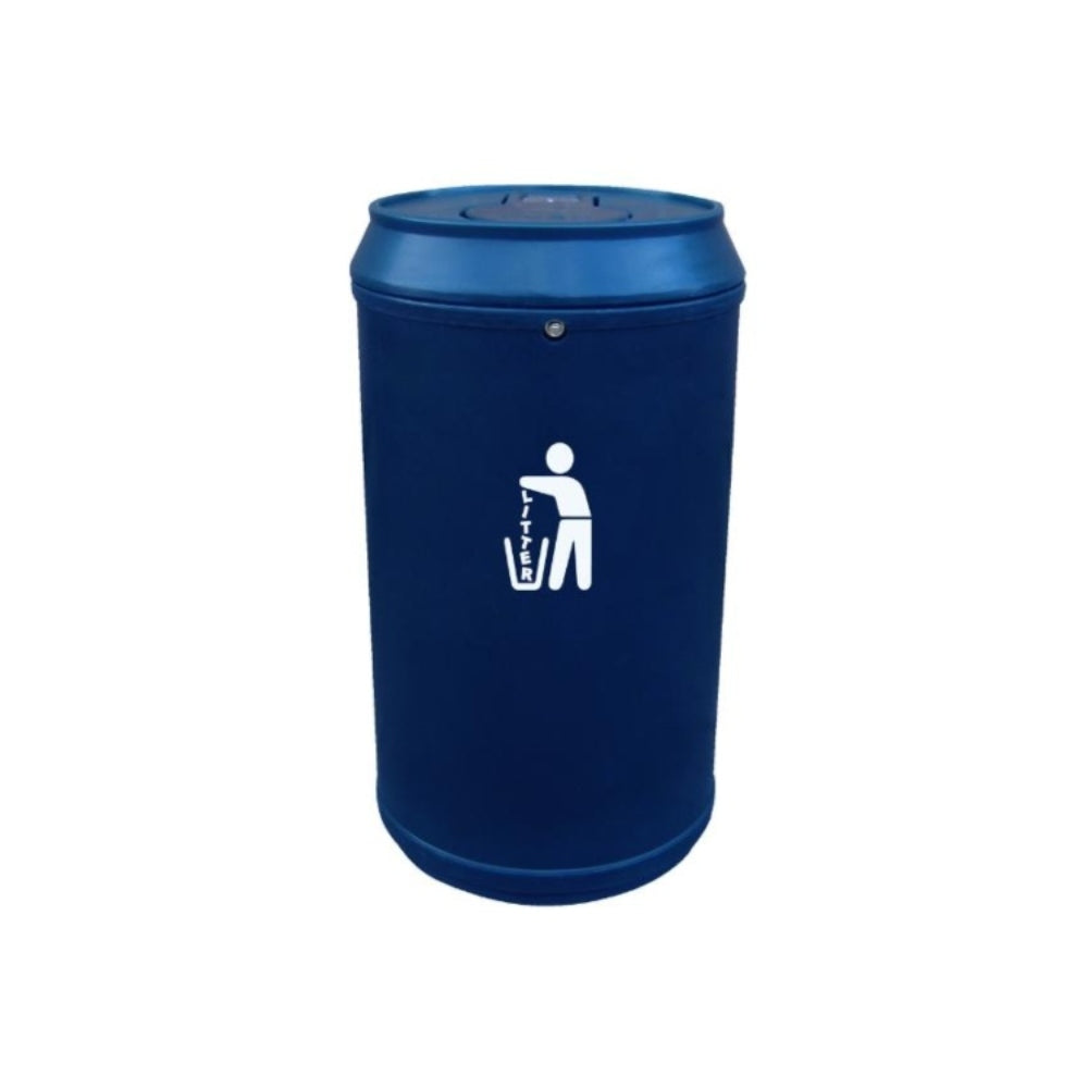 Drinks Can Litter Bin with Push Top
