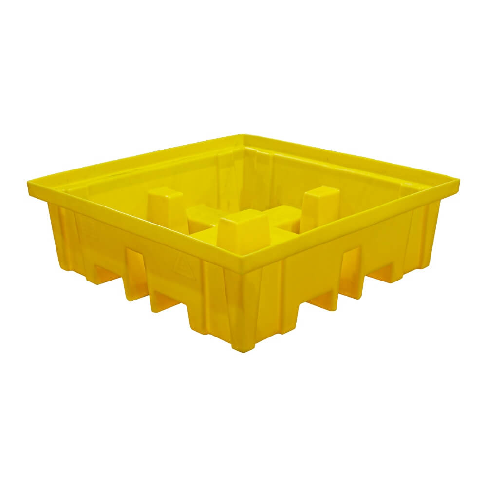 Drum Spill Pallet for 4 Drums - 4 Way FLT Access