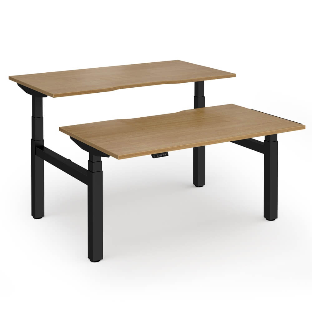 Elev8 Luxe Sit-Stand Back-To-Back Desks