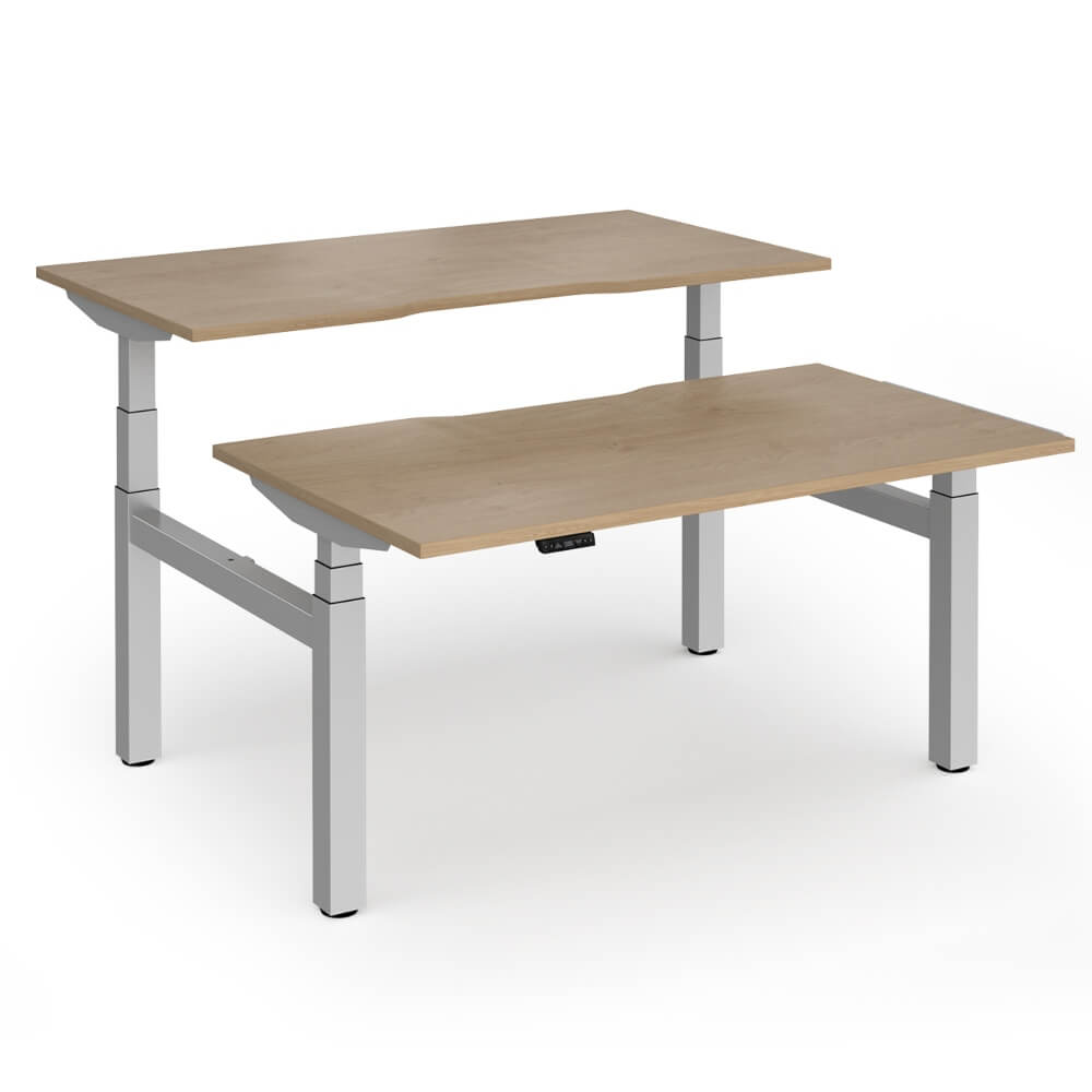 Elev8 Luxe Sit-Stand Back-To-Back Desks
