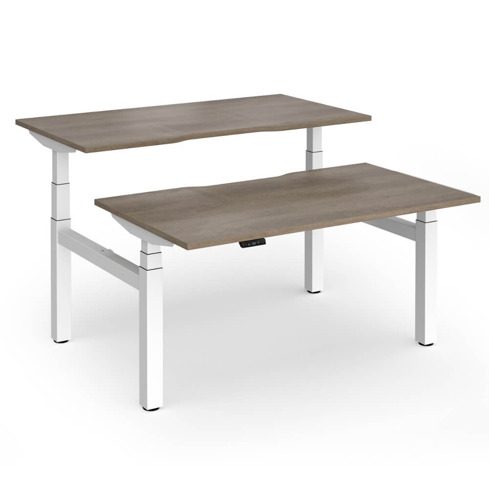 Elev8 Luxe Sit-Stand Back-To-Back Desks