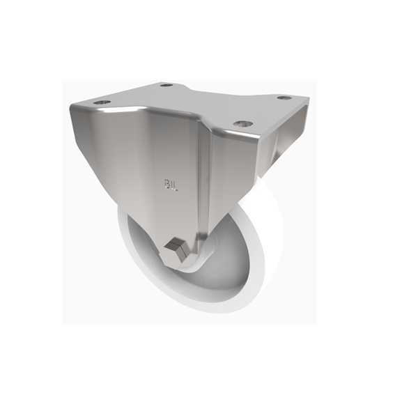 Nylon Plate Fixed Castor 200mm 700kg Load