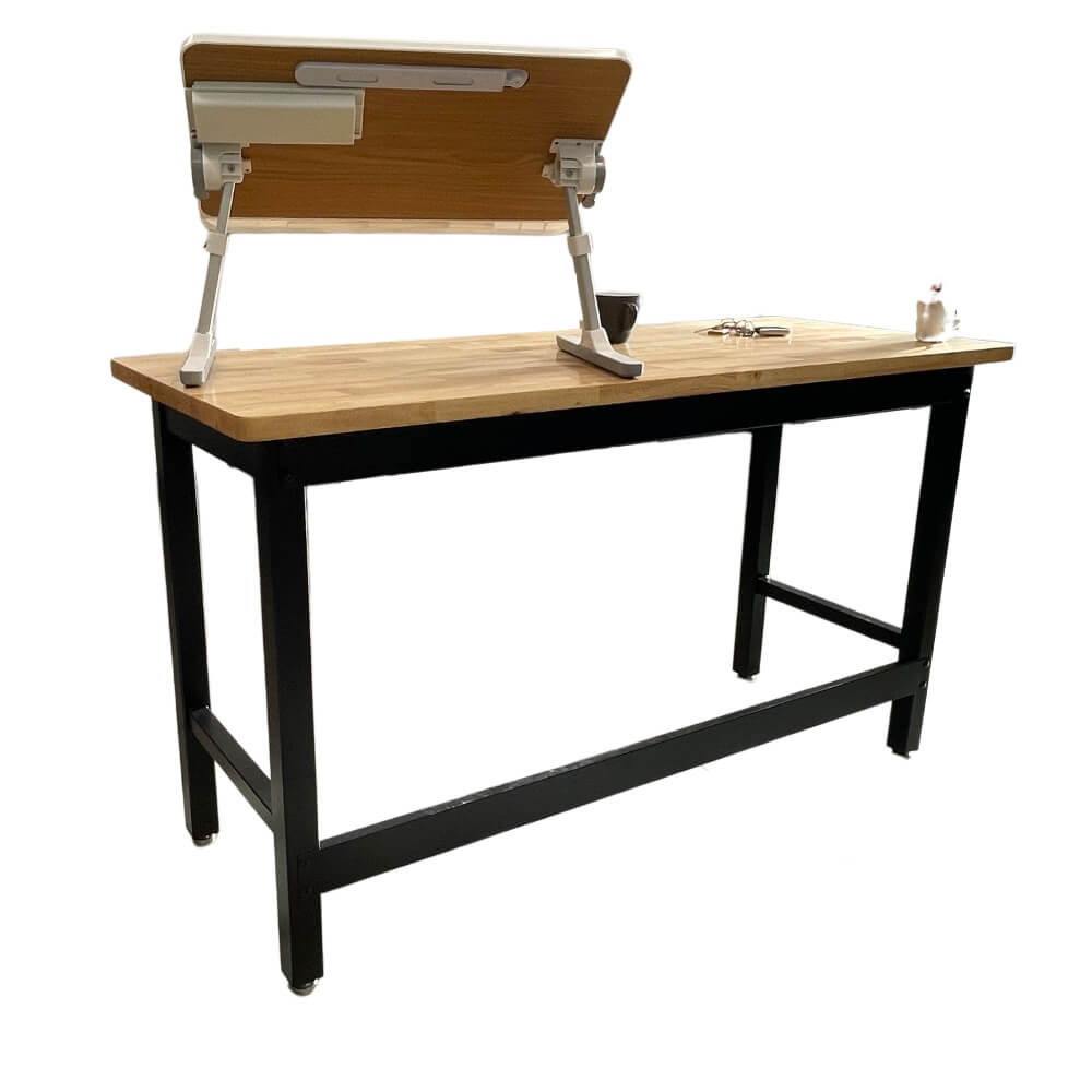 Project Bench with Solid Wood Worktop