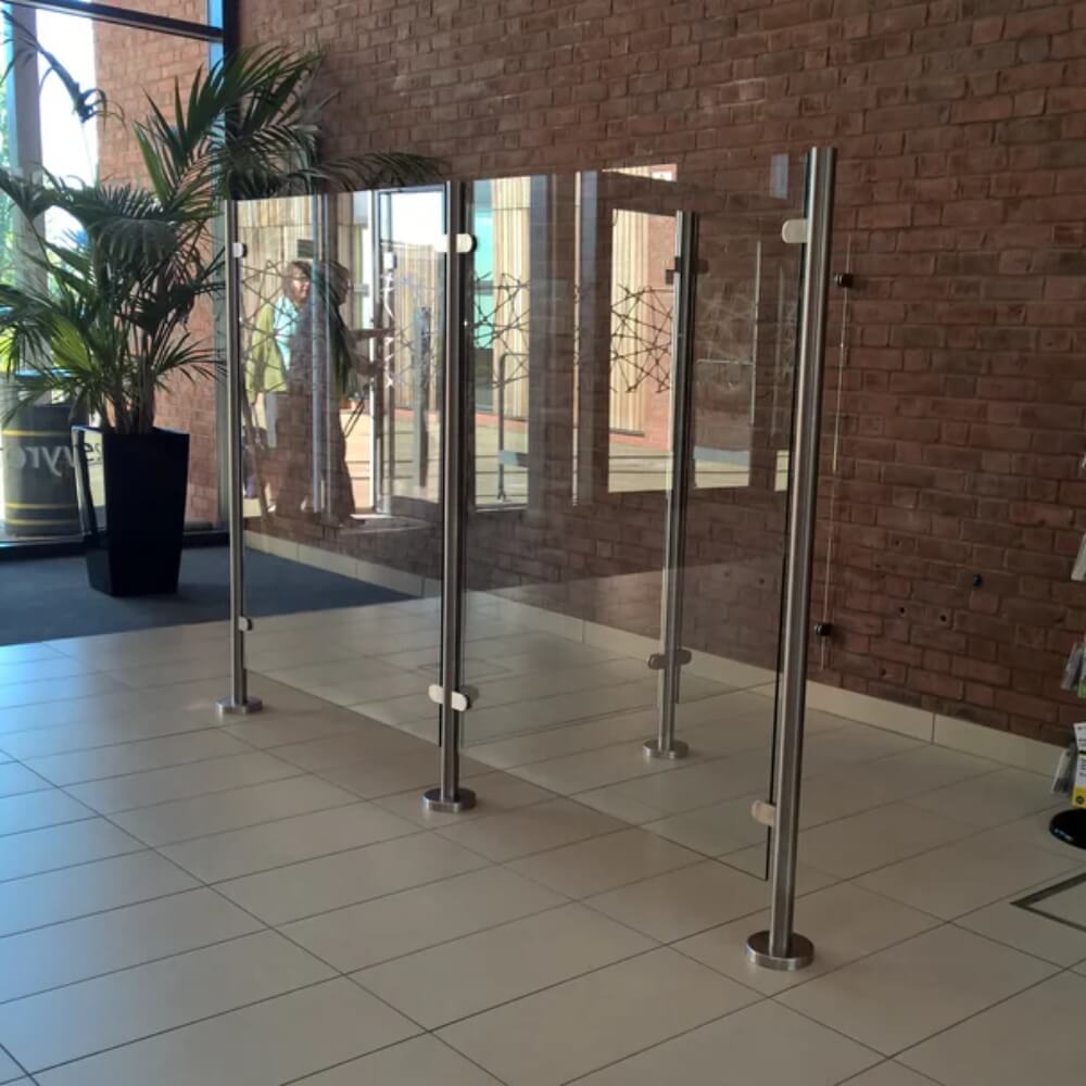 Custom Floor Standing Glass Screens