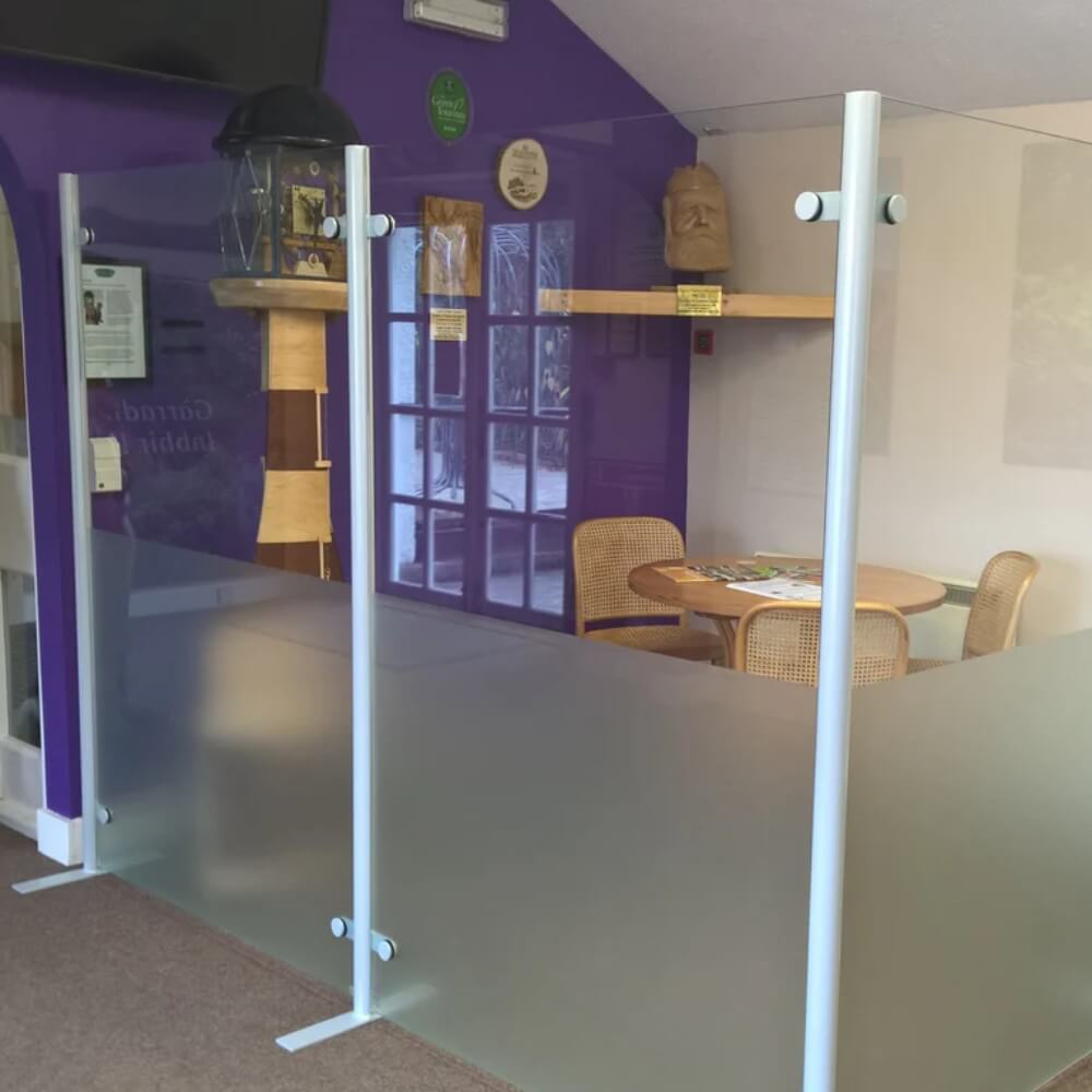 Custom Floor Standing Glass Screens