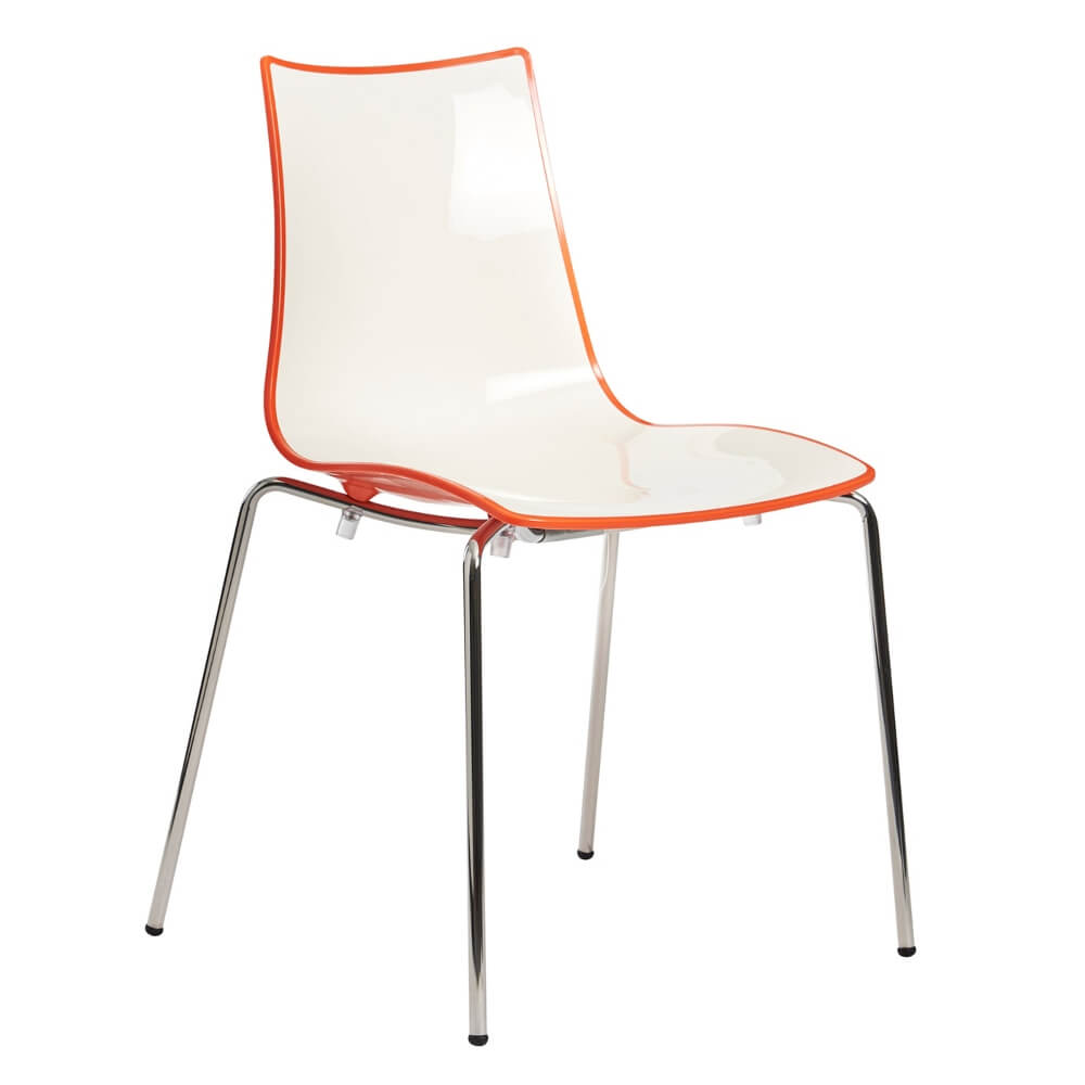 Gecko Chair with Chrome Legs