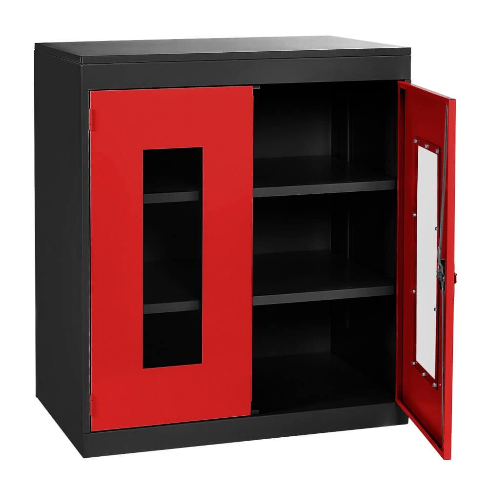 Half Height Vision Cupboard with Black Body