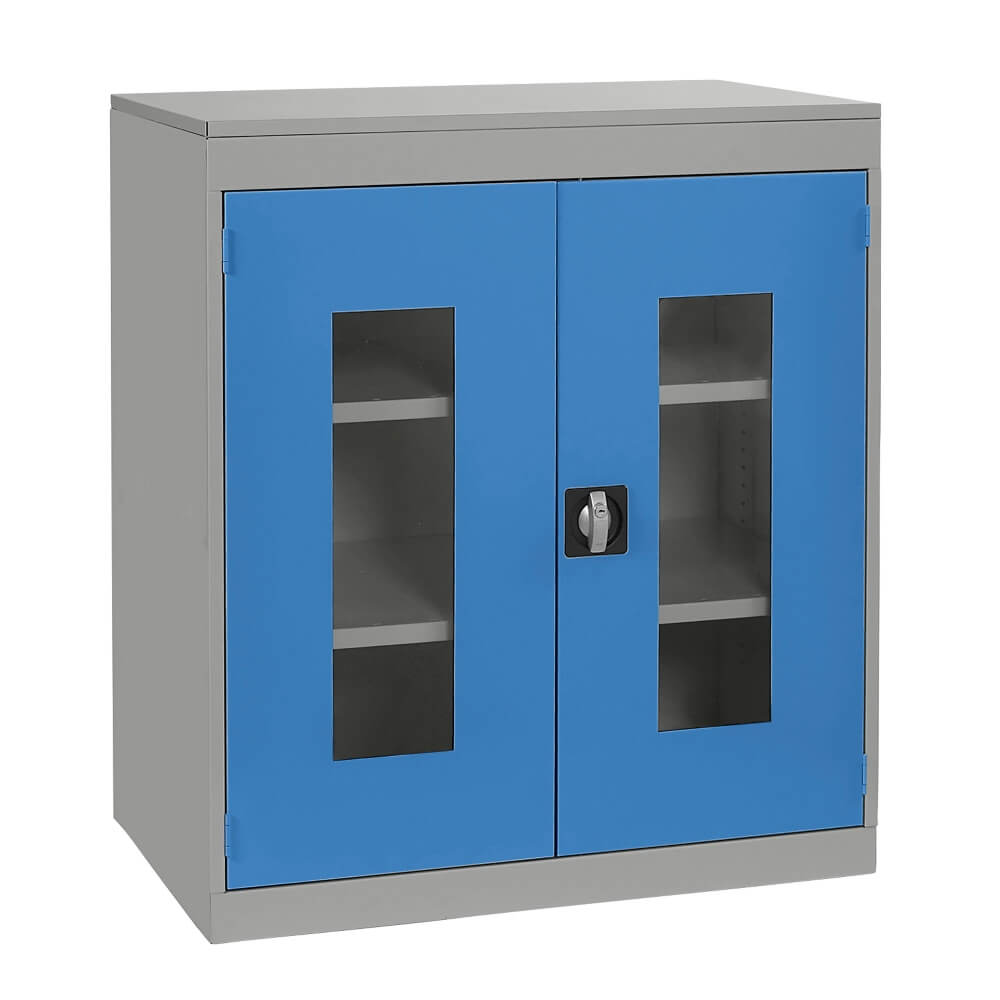 Half Height Vision Cupboard with Silver Body