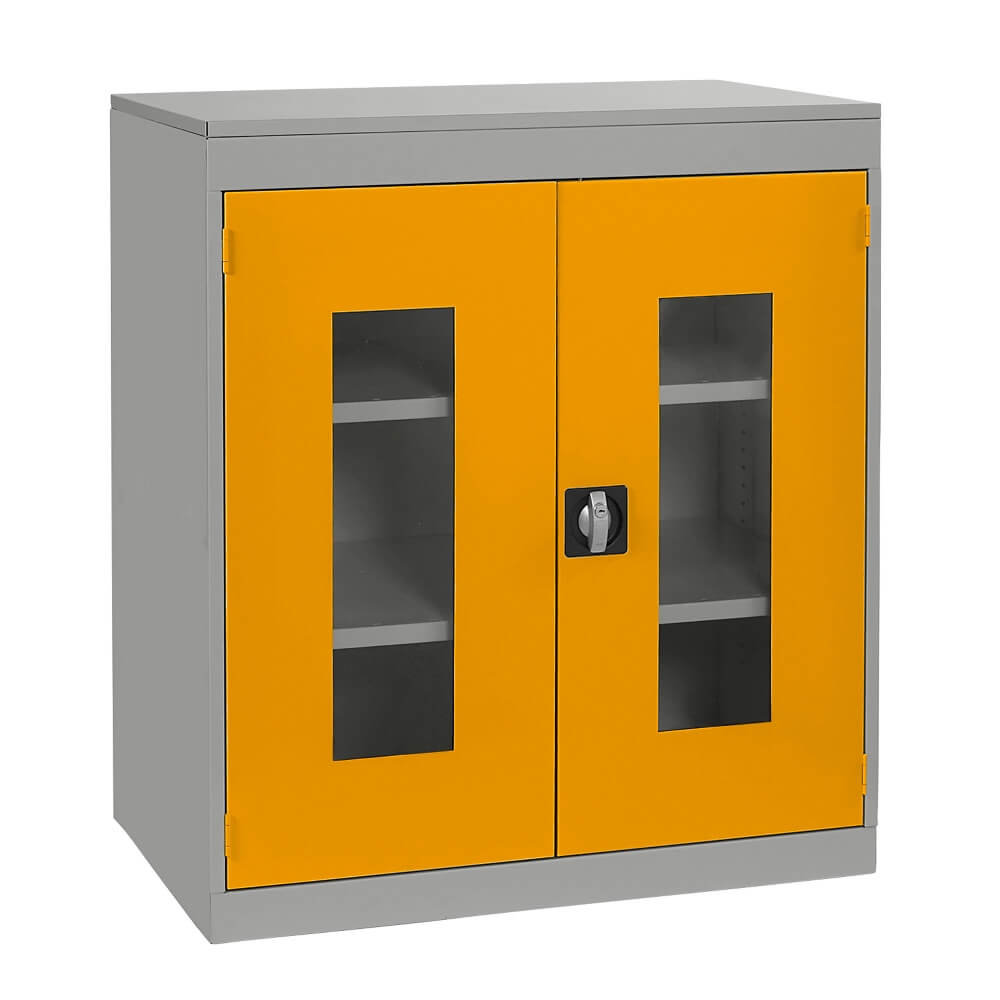 Half Height Vision Cupboard with Silver Body