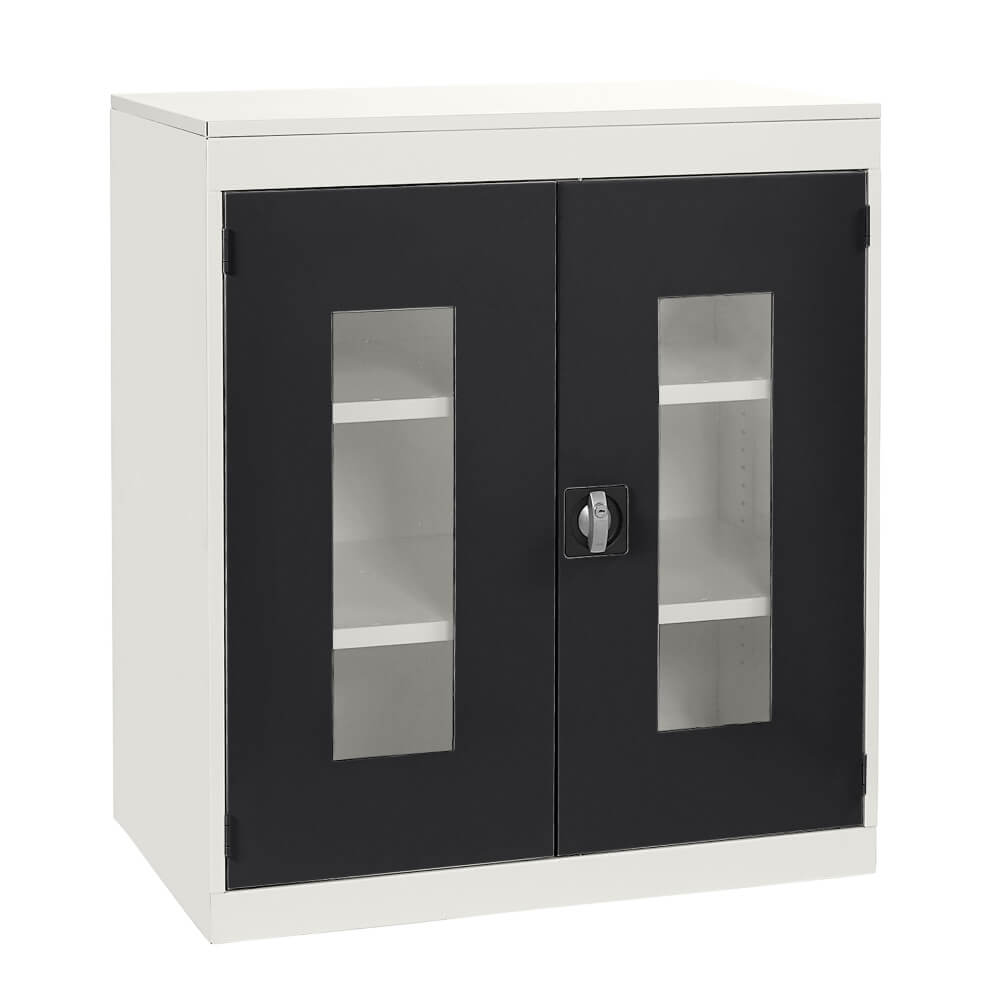 Half Height Vision Cupboard with White Body