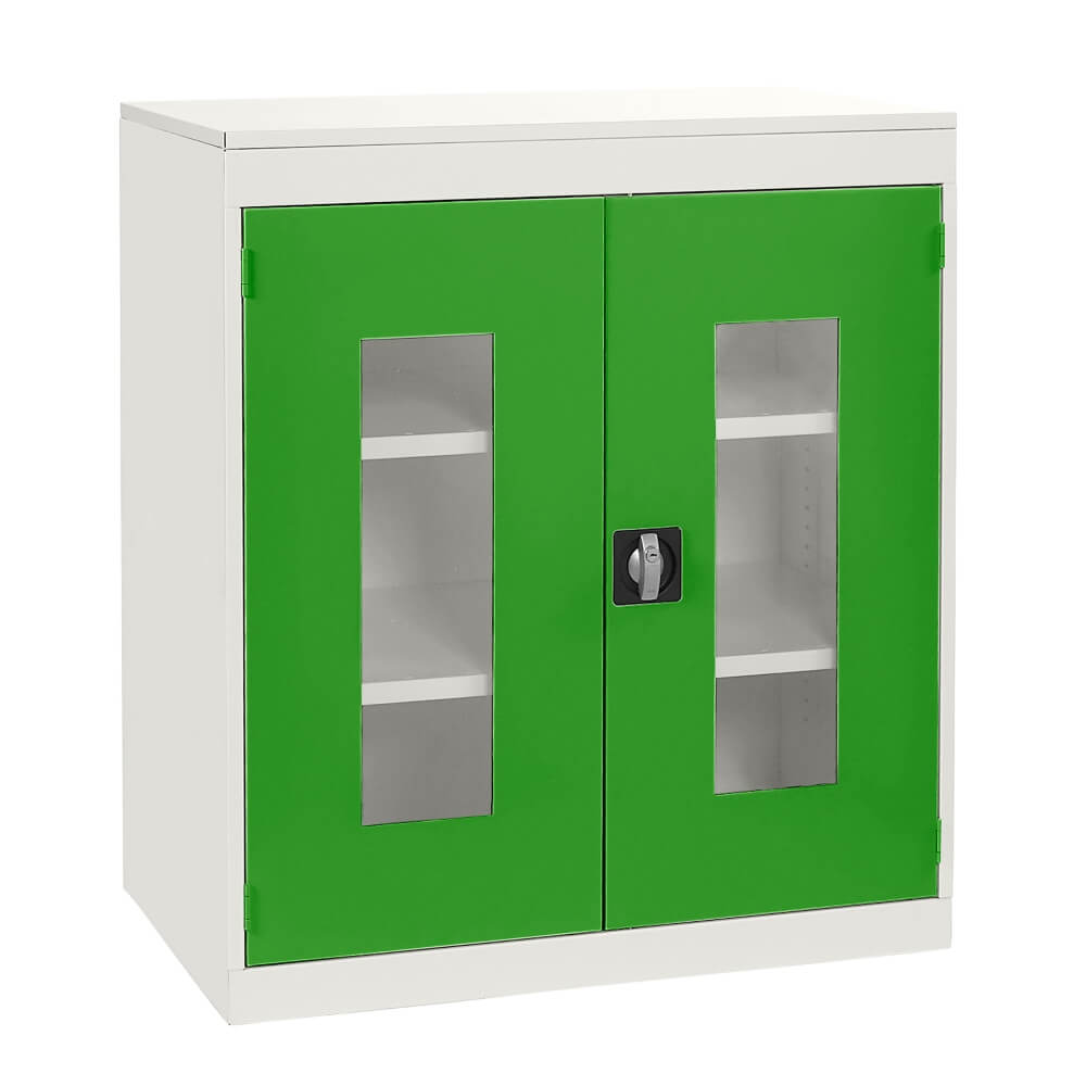 Half Height Vision Cupboard with White Body
