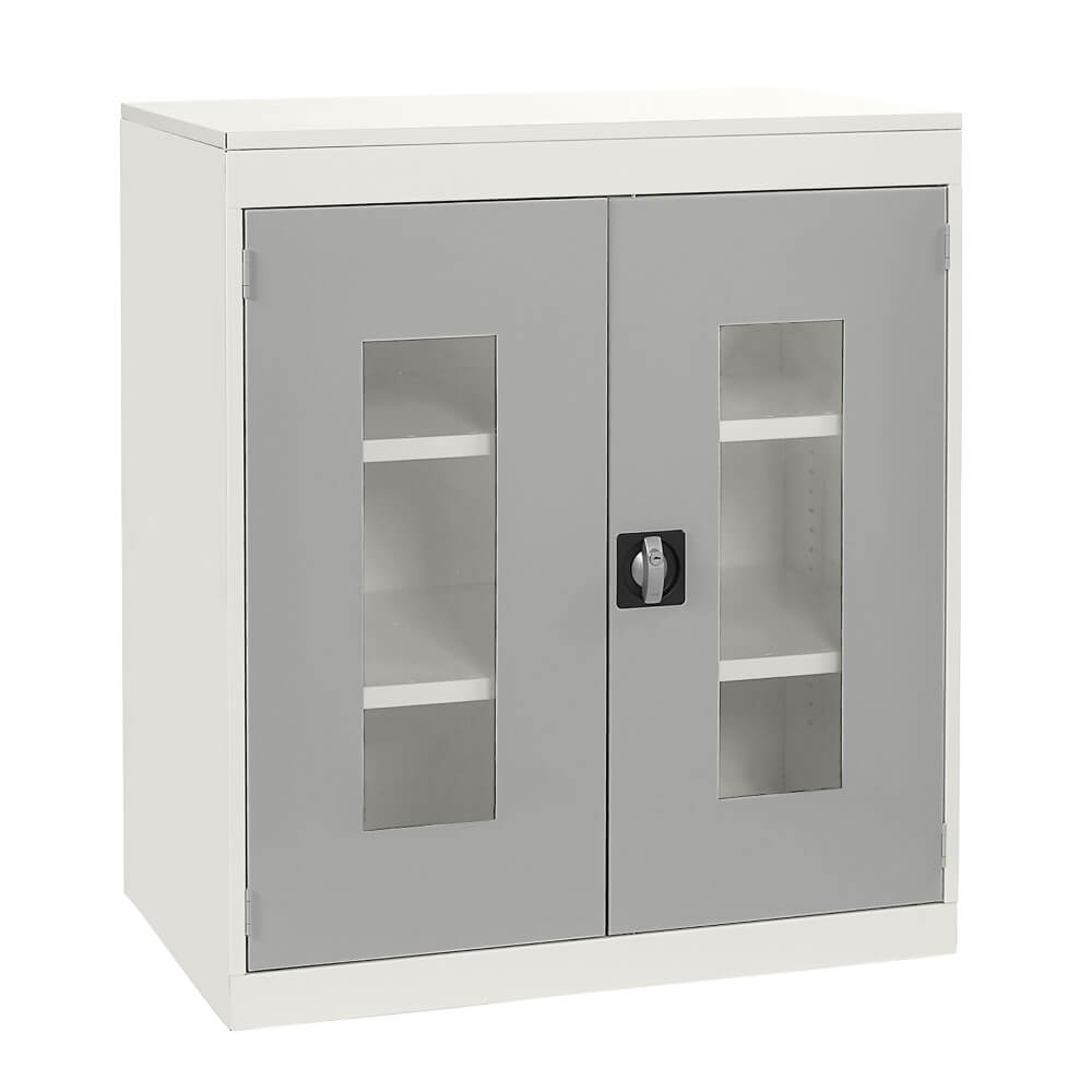 Half Height Vision Cupboard with White Body
