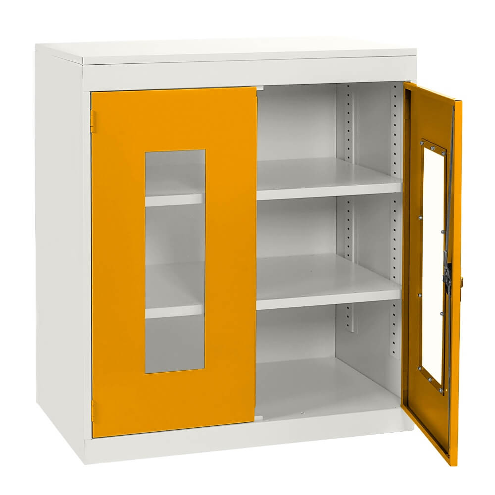 Half Height Vision Cupboard with White Body