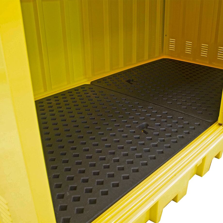 Hard Covered Spill Pallet for 8 Drums