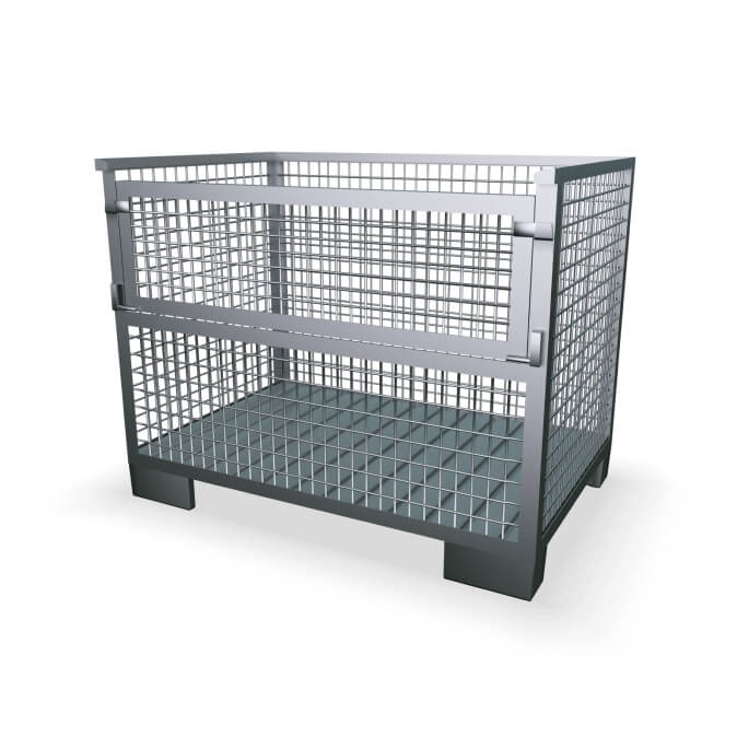 Heavy Duty Gitterbox Cage Pallet