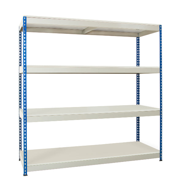 Heavy Rivet Racking with 4 Grey Shelves