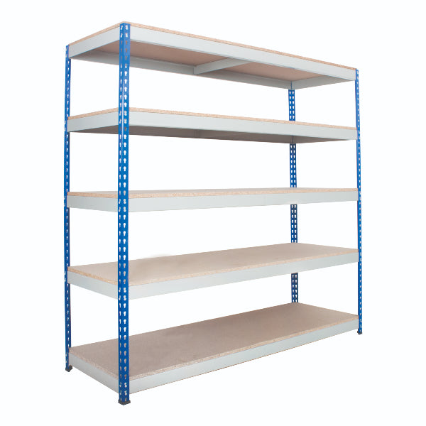 Heavy Rivet Racking with 5 Grey Shelves