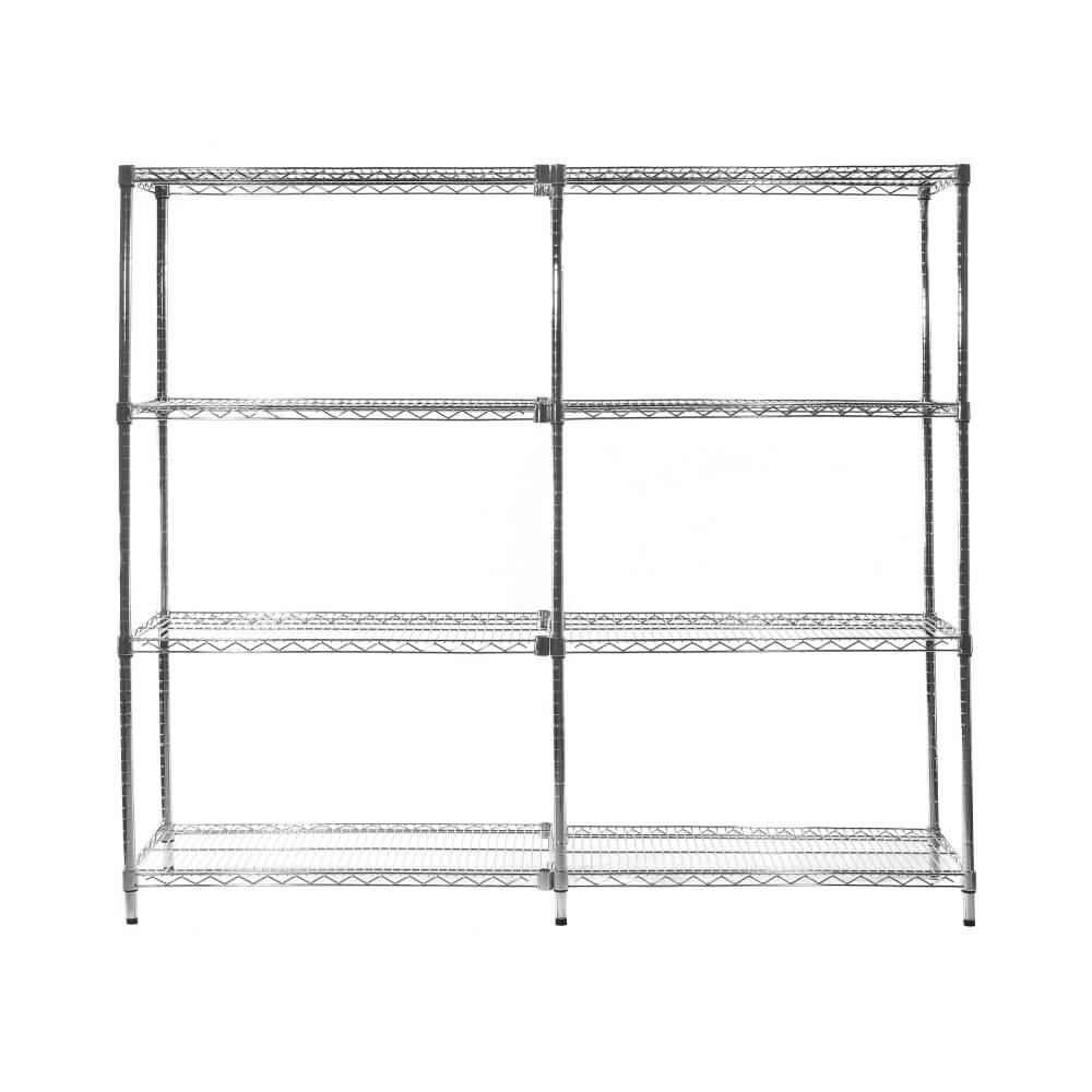 Heavy Duty Chrome Wire Shelving 1820mm High