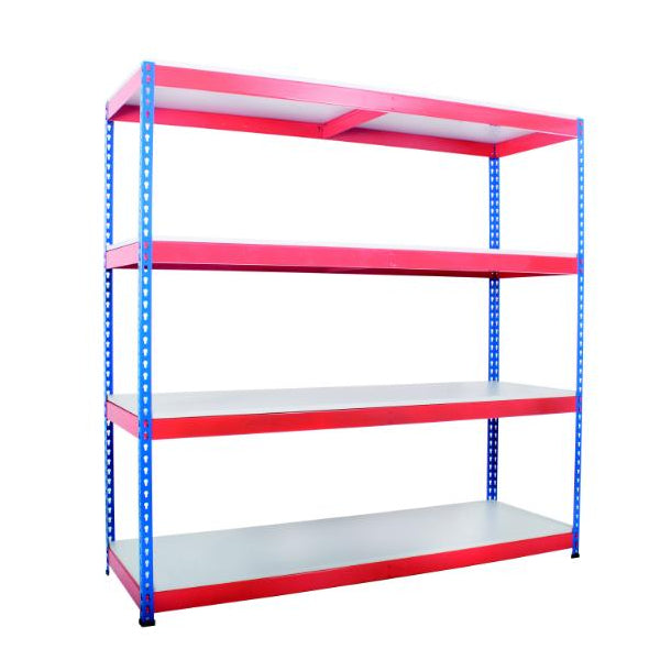 Heavy Rivet MFC Shelving - Blue and Orange