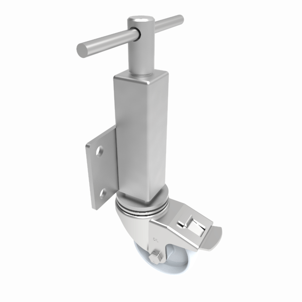 Nylon Plate Swivel Castor Brake Locking Castor 100mm 250kg Load