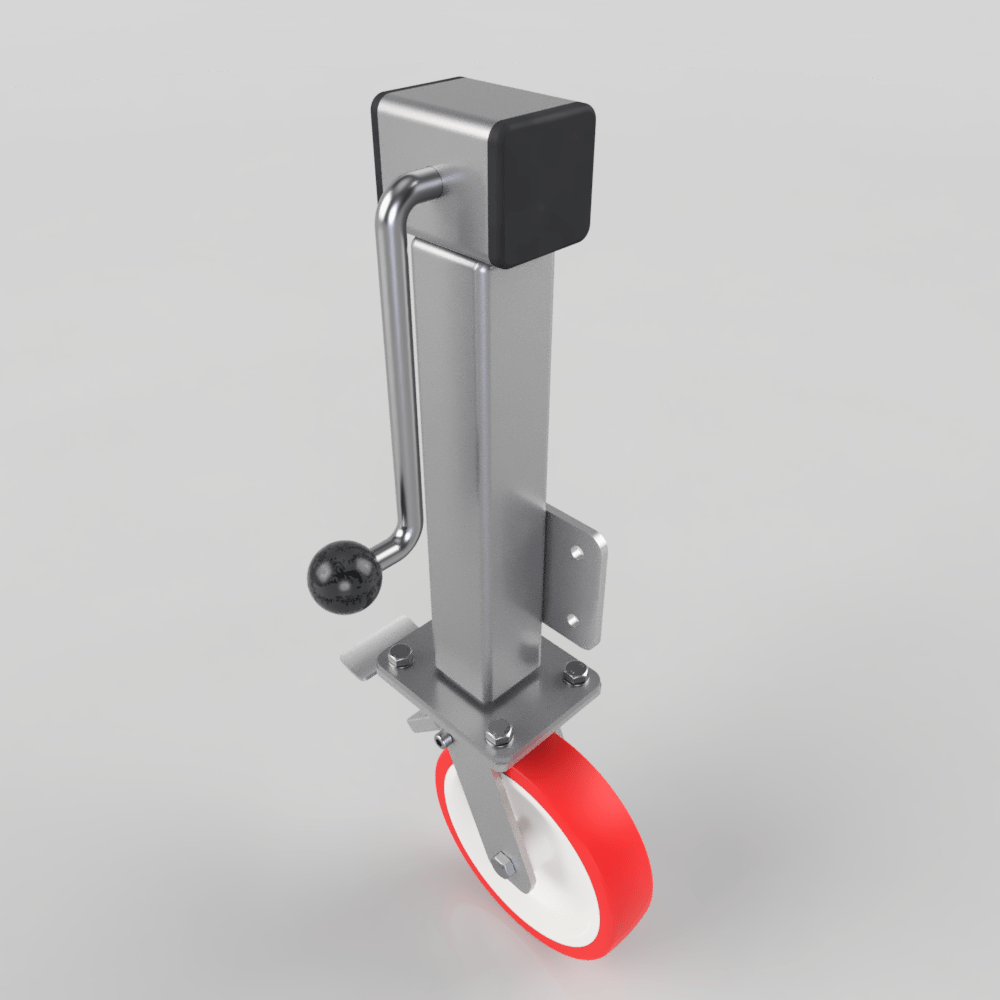Polyurethane Nylon Plate Swivel Castor Brake Locking Castor 200mm 600kg Load