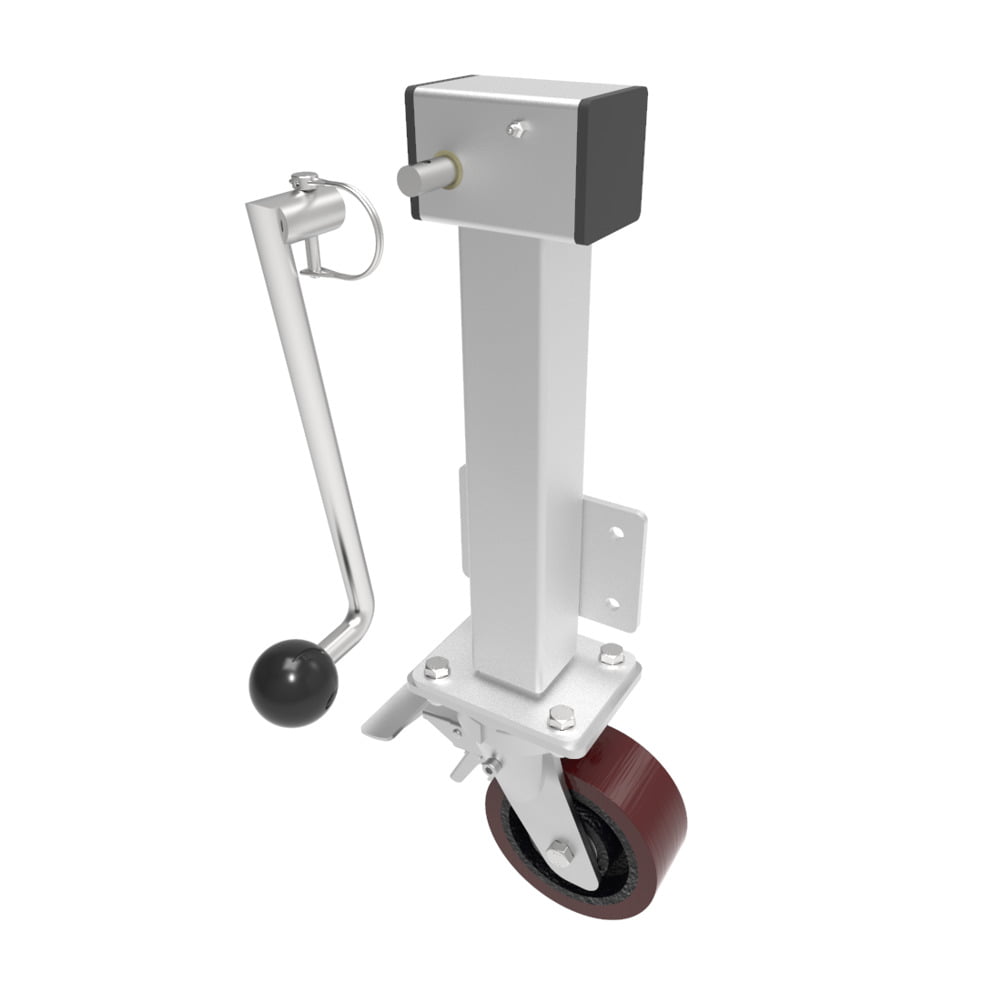 Removable Handle Polyurethane Cast Iron Plate Swivel Castor Brake Locking Castor 150mm 1000kg Load