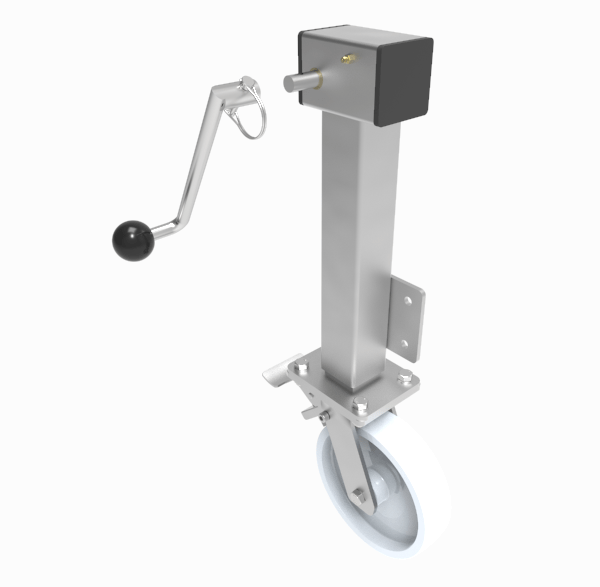 Removable Handle Nylon Plate Swivel Castor Brake Locking Castor 150mm 1000kg Load