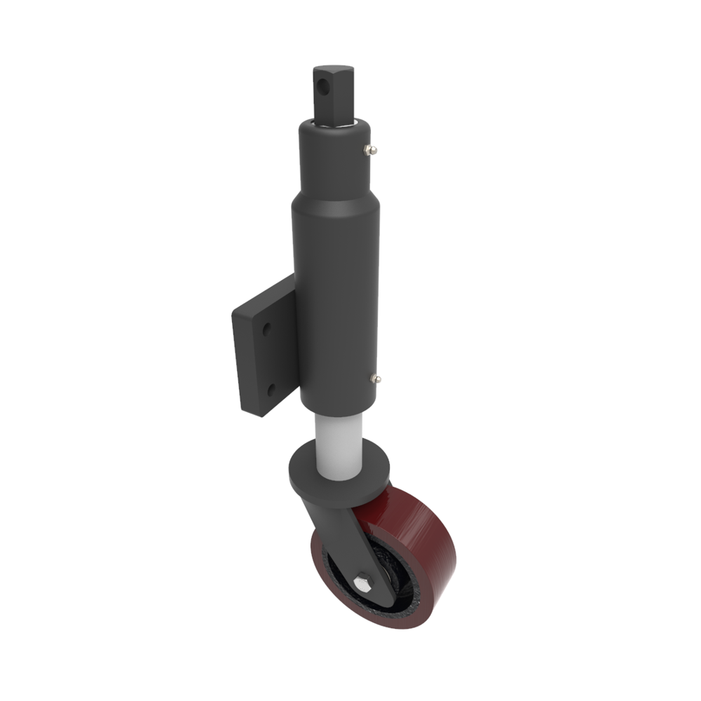 Polyurethane Cast Iron Plate Swivel Castor 150mm 1000kg Load