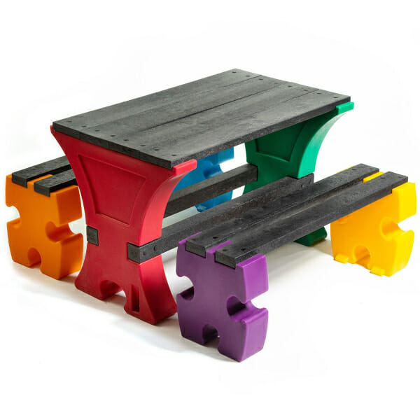 Junior Jigsaw Table and Bench Set