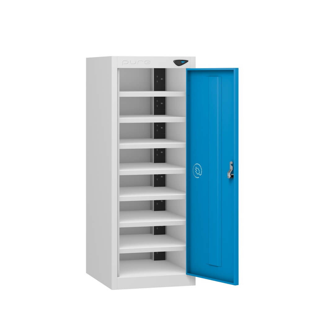 Low 8 Compartment Laptop Charging Locker with 1 Door Access