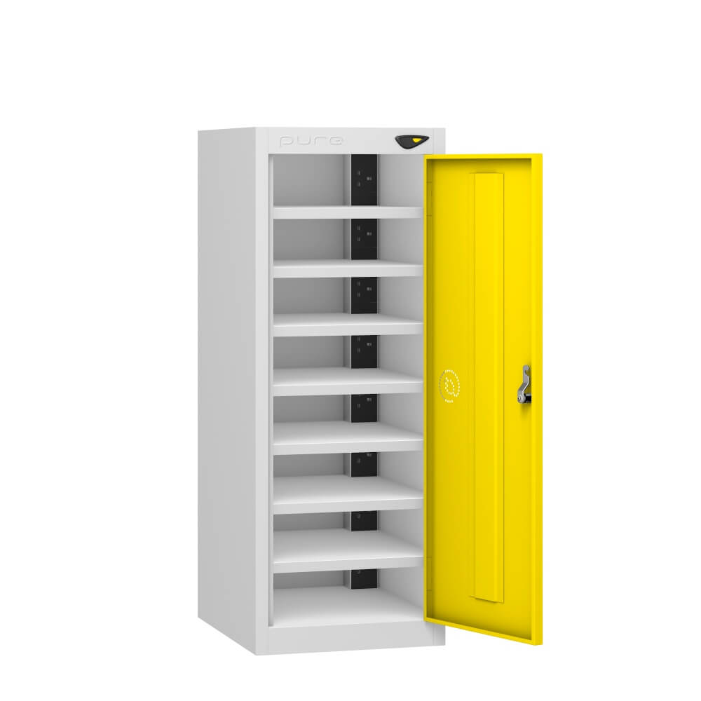 Low 8 Compartment Laptop Charging Locker with 1 Door Access