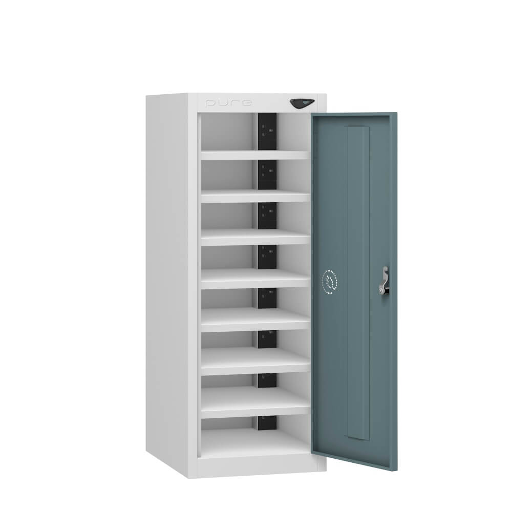 Low 8 Compartment Laptop Charging Locker with 1 Door Access